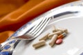 Pills on dish Royalty Free Stock Photo