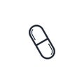 Pills icon vector. pills vector illustration Royalty Free Stock Photo