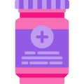 Pills icon vitamin vector graphic bottle symbol