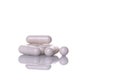 Pills isolated on white background Royalty Free Stock Photo