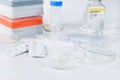 Pills and medication in medical laboratory Royalty Free Stock Photo