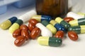 Pills and medicines Royalty Free Stock Photo