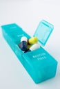 Pills in organiser Royalty Free Stock Photo