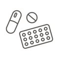 Pills Outline Icon