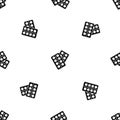 Pills in package pattern seamless black Royalty Free Stock Photo