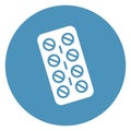 Pills Strip  Isolated Vector Icon that can be easily modified or edit Royalty Free Stock Photo