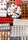 Pills, tablets and capsules Royalty Free Stock Photo