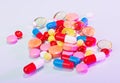 Pills, tablets and drugs heap Royalty Free Stock Photo