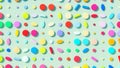 Pills Tablets Medication Multi Colour Large Flat Lay Pharmaceutical Healthcare Pattern Wellness Banner Background