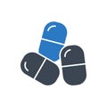 Pills Vector Icon Royalty Free Stock Photo