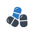 Pills Vector Icon Royalty Free Stock Photo