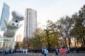 Pillsbury Doughboy balloon in the Macy`s Parade 2021