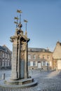 Pilory Well Fountain in Mons, Belgium.