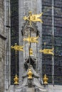 Pilory Well Fountain in Mons, Belgium.