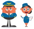 Pilot and Air Hostess