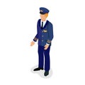 Pilot, airman, professional employment Royalty Free Stock Photo