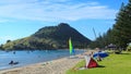 Pilot Bay, Mount Maunganui, New Zealand, on a fine summer day