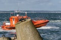 DOLOS AND PILOT BOAT Royalty Free Stock Photo