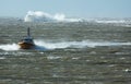 Pilot boat in a storm Royalty Free Stock Photo