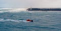 Pilot boat in a storm Royalty Free Stock Photo