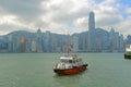 Pilot boat at Victoria Harbour in Tsim Sha Tsui, Hong Kong