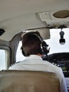 The pilot in flight Royalty Free Stock Photo