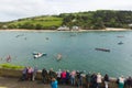 Pilot Gig Racing rowing event at Salcombe Devon England uk on Sunday 31st May 2015 Royalty Free Stock Photo