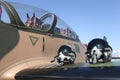 Pilot helmets Royalty Free Stock Photo
