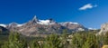 Pilot and Index Peaks Panorama, Beartooth Highway, USA Royalty Free Stock Photo