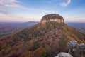 Pilot Mountain in Autumn