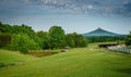 Pilot Mountain, NC over Family Farm