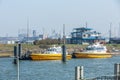 Pilot ships Lacerta and Endeavor at their berth