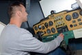 Pilot training on simulator