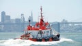 Pilot vessel DRAKE in the San Francisco Bay Royalty Free Stock Photo