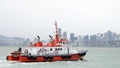 Pilot vessel SAN FRANCISCO heading into the San Francisco Bay Royalty Free Stock Photo