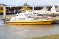 Pilot vessels in the Pistoolhaven Harbor to guide ships in the Port of Rotterdam