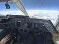 Pilot view from cockpit, inflight view