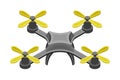 Pilotless Drone as Aerial Vehicle with Remote Control Isometric Vector Illustration