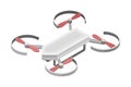 Pilotless Drone as Aerial Vehicle with Remote Control Isometric Vector Illustration