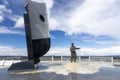 Piloto Pardo Memorial Sculpture Strait of Magellan Punta Arenas Royalty Free Stock Photo