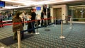 Pilots in a Delta gate preparing to fly out to their destination at the Orlando International Airport