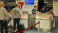 Pilots in a Delta gate preparing to fly out to their destination at the Orlando International Airport