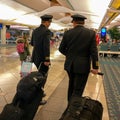 Pilots in a Delta gate preparing to fly out to their destination at the Orlando International Airport