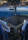 Pilots over tropical islands Royalty Free Stock Photo