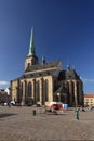 Pilsen - Cathedral of Saint Bartholomew Royalty Free Stock Photo