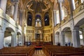 Pilsen, Czech Republic - Oct 28, 2019: Interior of the Great Synagogue. The second-largest synagogue in Europe. Photographed from