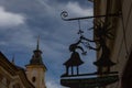 Pilsen, Czech Republic, 1.09.2019 - signboard of hairdresser salon Enchantress