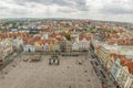 Pilsen the main or central city square, urban view. Royalty Free Stock Photo