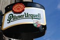 Pilsener Urquell Sign Royalty Free Stock Photo