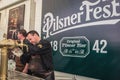 Pilsner Fest in Pilsner Urquell Brewery in Pilsen city, Czech Republic Royalty Free Stock Photo